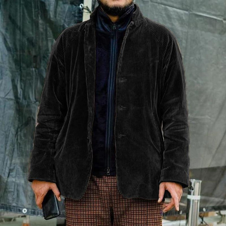 Herren modische Kordjacke mit strukturiertem Design Echoarchiv