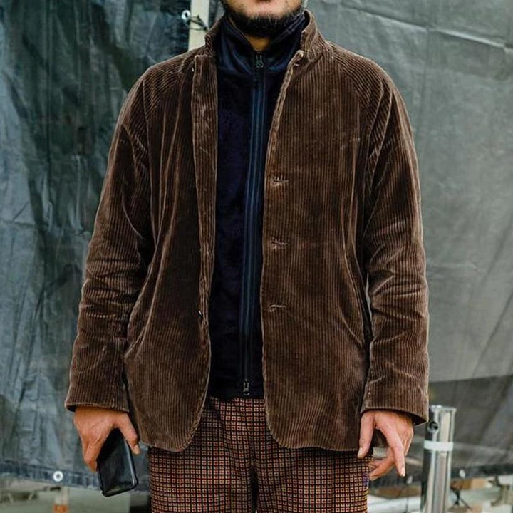 Herren modische Kordjacke mit strukturiertem Design Echoarchiv