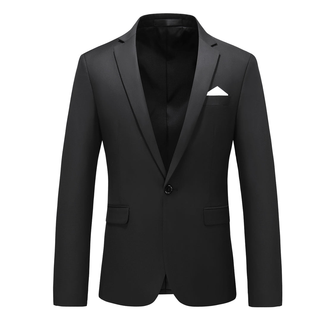 Herren nan elegantes Businesssakko Slim Fit mit schmaler Silhouette und modernem Reverskragen Echo Archiv