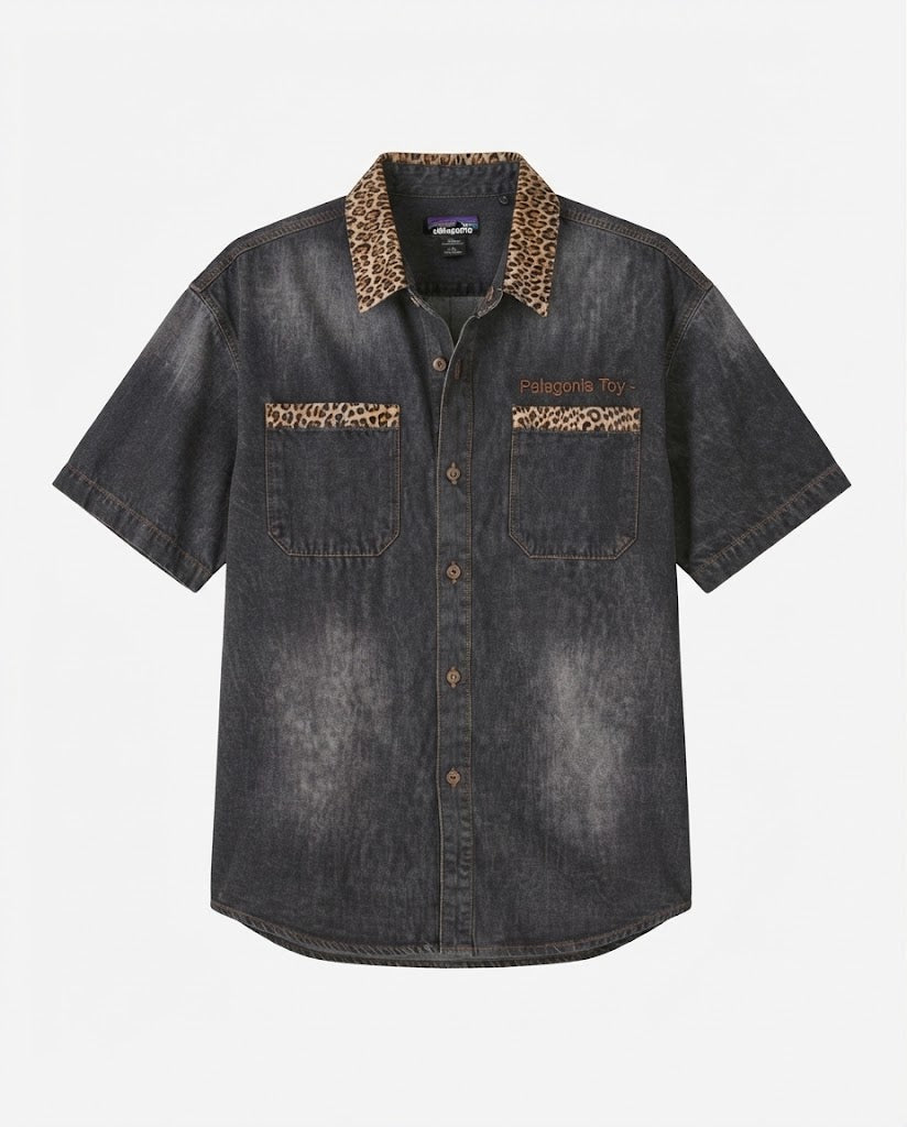 Damenmode Kurzarm Denim Shirts Echoarchiv