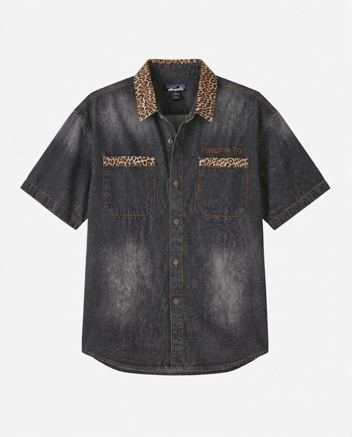 Damenmode Kurzarm Denim Shirts Echoarchiv