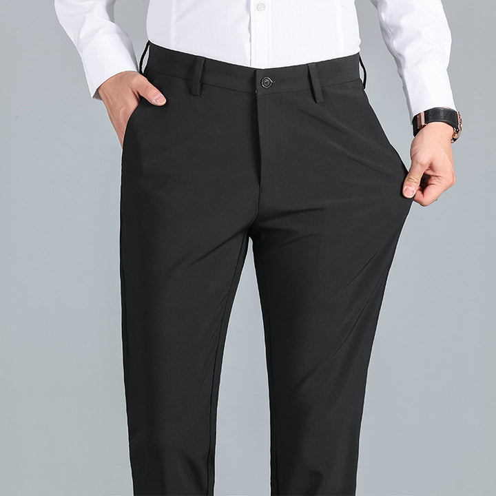 Herren elegante Anzughose mit hochglänzendem Finish und komfortablem Schnitt Echoarchiv