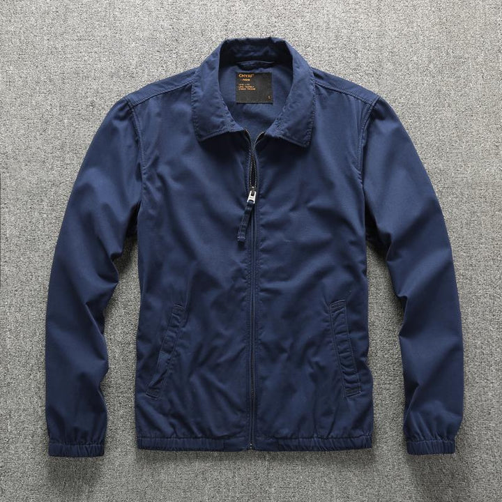 Herren Urbaner Zip-Sommerblouson aus technischem Twill mit verdecktem Reißverschluss Echoarchiv