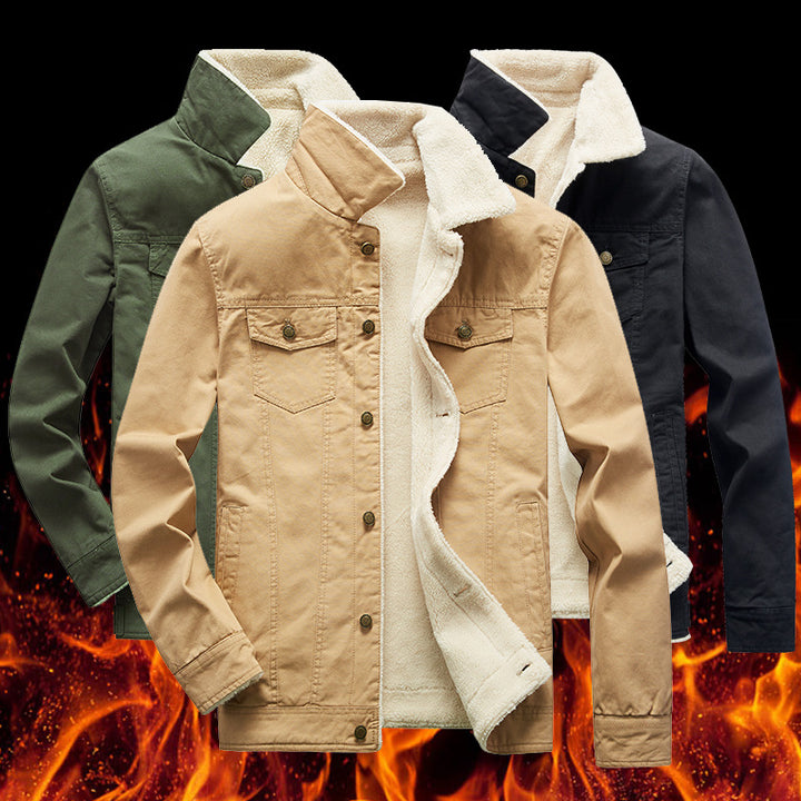 Herren Modische Outdoorjacke mit wärmendem Fleece-Futter Echoarchiv