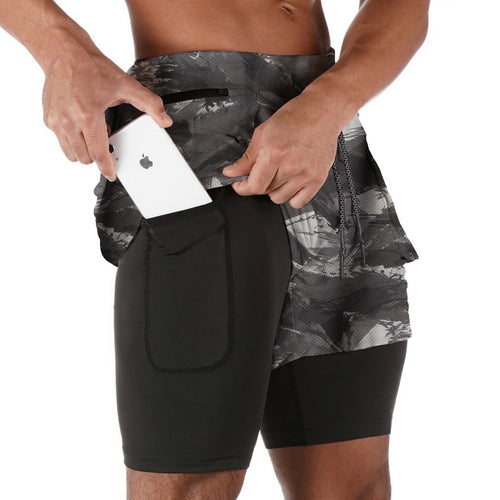 Herren Funktionsshorts mit atmungsaktivem Innenfutter und seitlichen Reißverschlusstaschen Echoarchiv