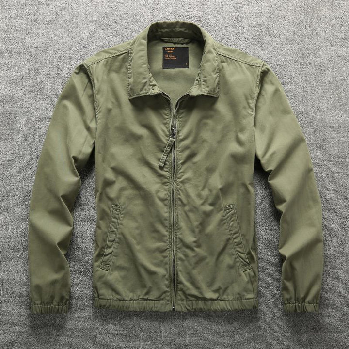 Herren Urbaner Zip-Sommerblouson aus technischem Twill mit verdecktem Reißverschluss Echoarchiv
