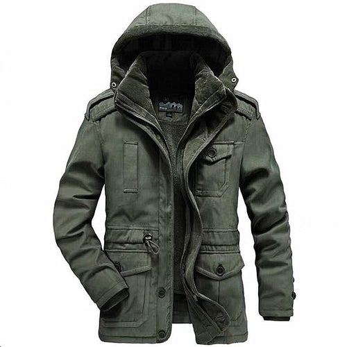Herren multifunktionale Outdoor-Jacke mit gefüttertem Innenbereich und verstellbarem Kapuzendesign Echoarchiv