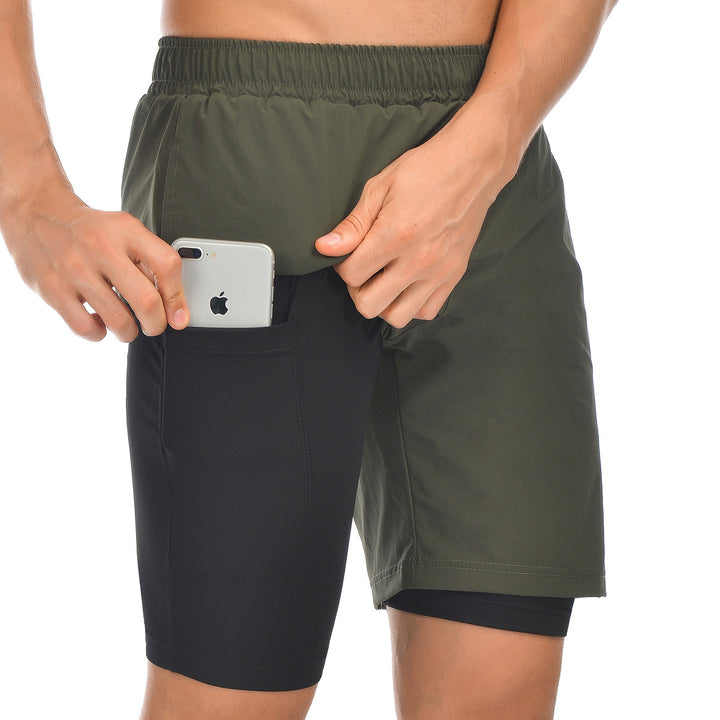 Herren sportliche Shorts mit integriertem Handyfach Echoarchiv