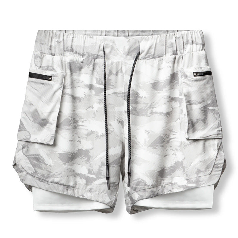 Herren Funktionsshorts mit atmungsaktivem Innenfutter und seitlichen Reißverschlusstaschen Echoarchiv