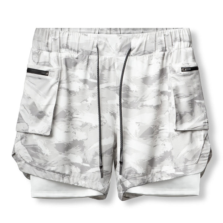 Herren Funktionsshorts mit atmungsaktivem Innenfutter und seitlichen Reißverschlusstaschen Echoarchiv