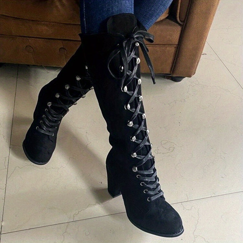 kniehohe, bequeme lange Winterstiefel für Damen – Lioré