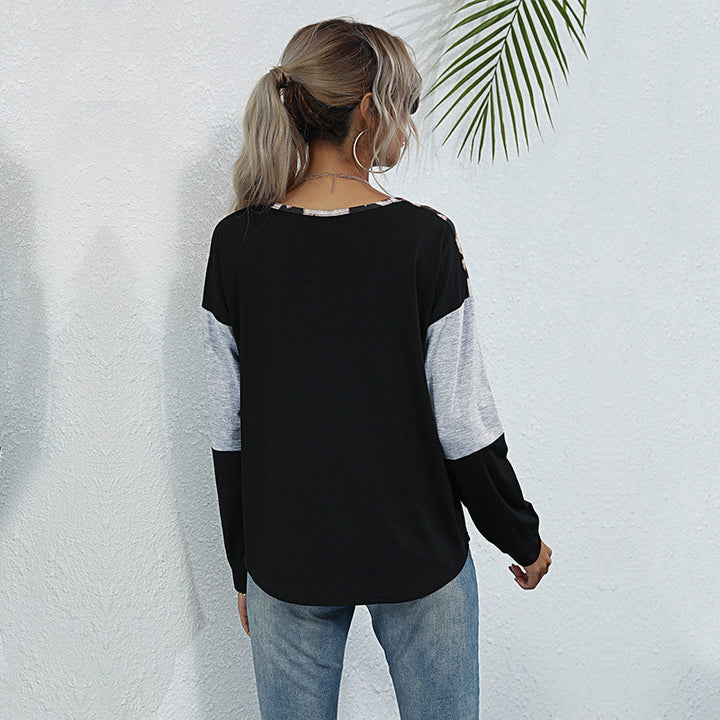 Damen Sportliches Oberteil mit Leopardenmuster Echo Archiv