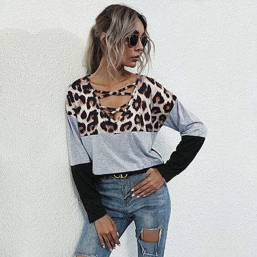 Damen Sportliches Oberteil mit Leopardenmuster Echo Archiv