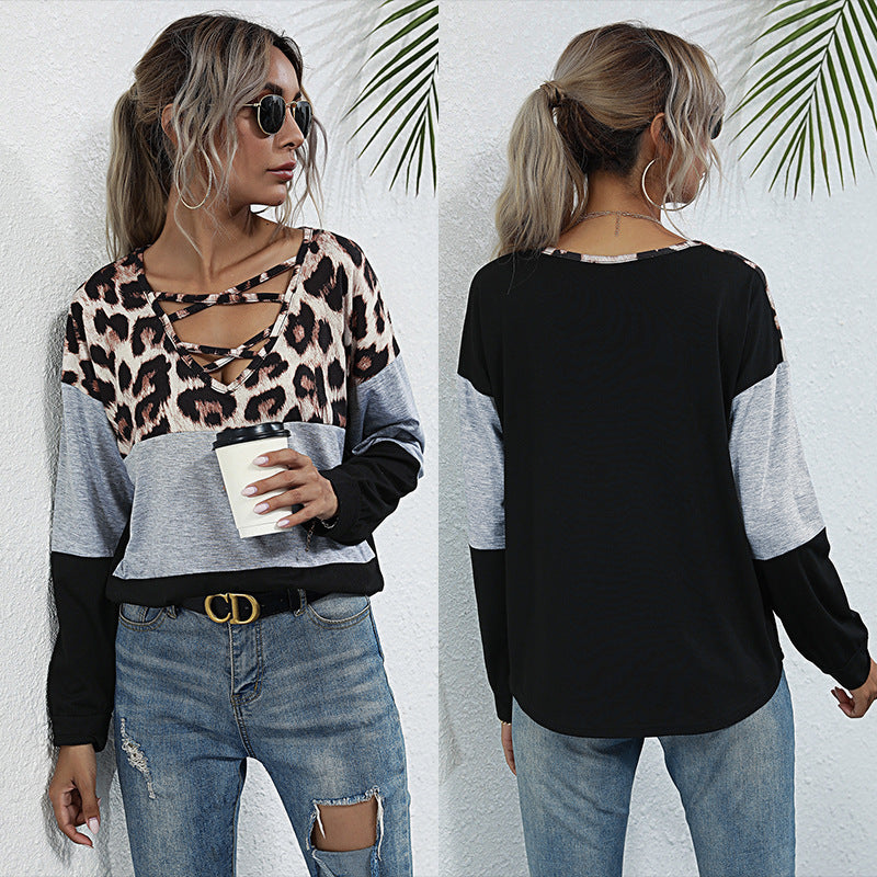 Damen Sportliches Oberteil mit Leopardenmuster Echo Archiv
