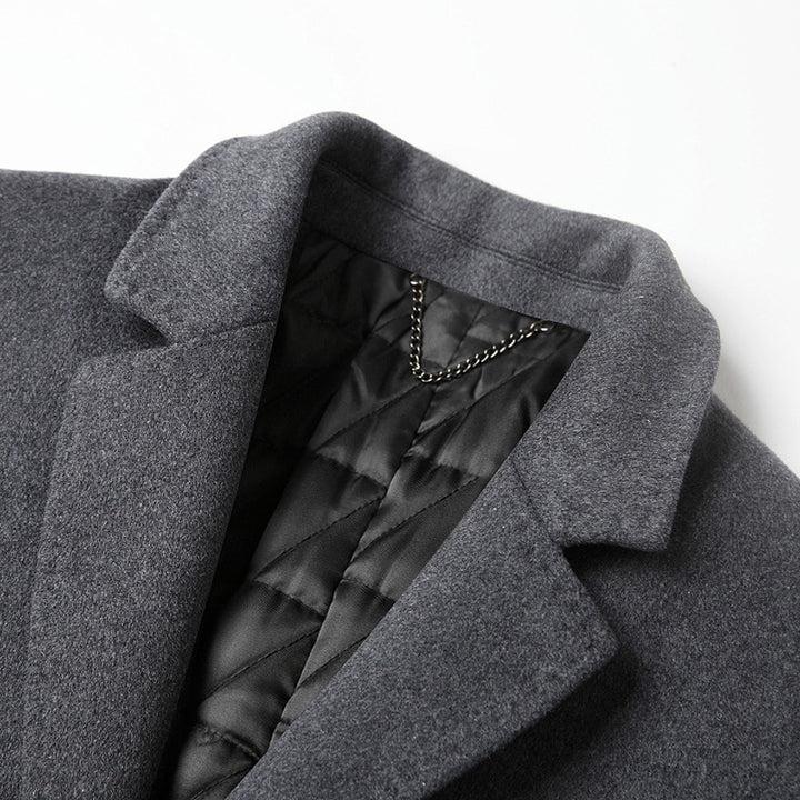 Herren Einreihiger Wollmix-Übermantel mit gesteppter Thermo-Innenjacke Echo Archiv