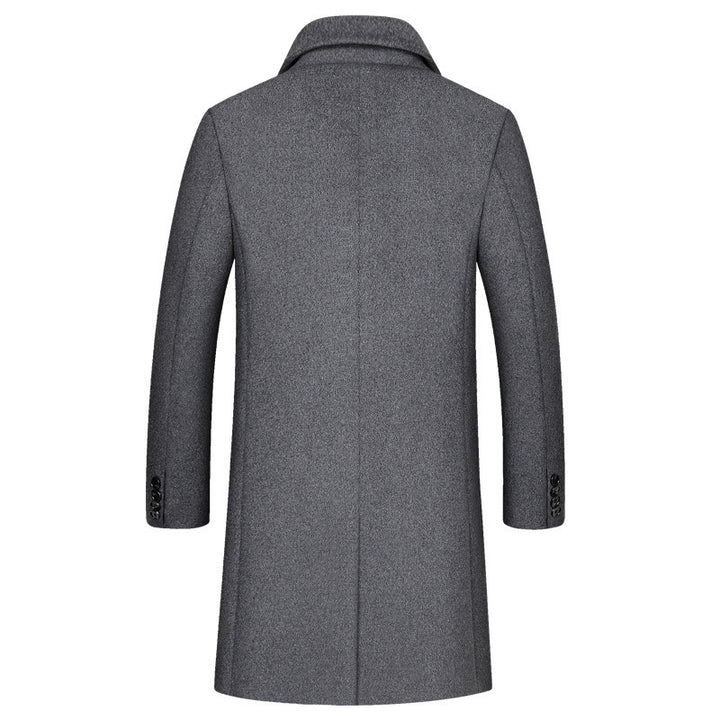 Herren Einreihiger Wollmix-Übermantel mit gesteppter Thermo-Innenjacke Echo Archiv