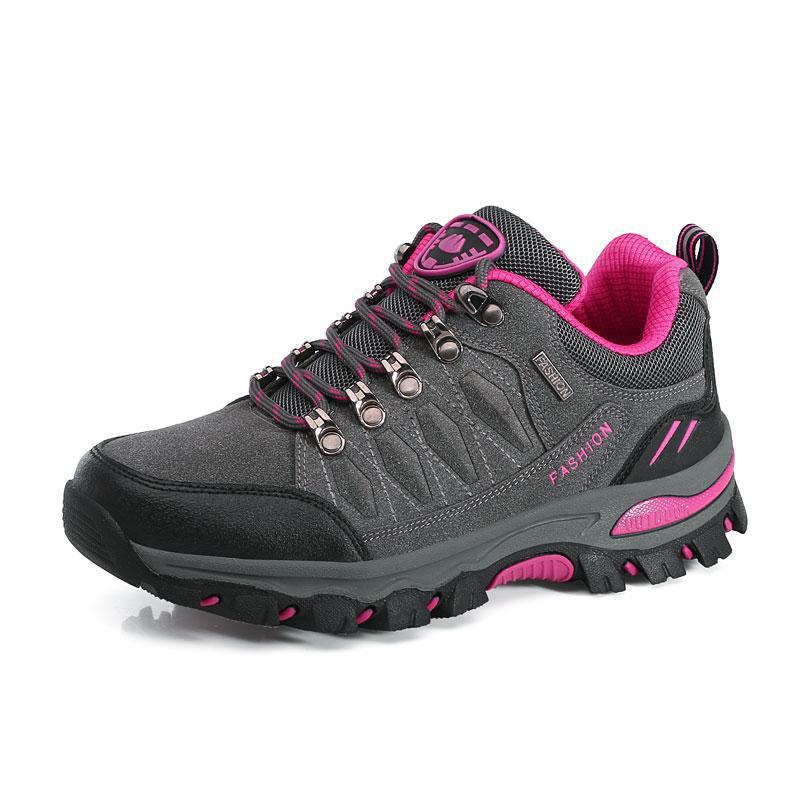 Damen nan atmungsaktiver Low-Cut-Trekkingschuh mit Metallösen, verstärkter Zehenkappe und griffiger Multiterrain-Sohle Echo Archiv