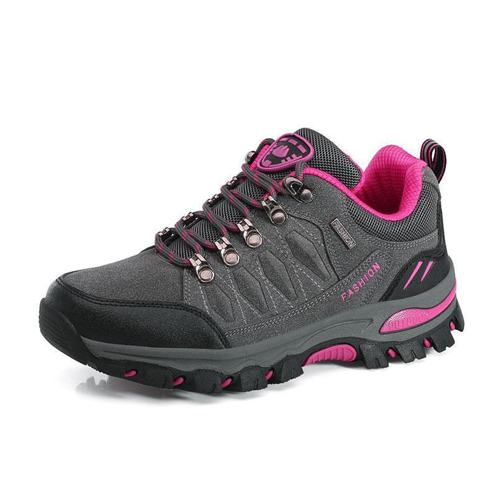 Damen nan atmungsaktiver Low-Cut-Trekkingschuh mit Metallösen, verstärkter Zehenkappe und griffiger Multiterrain-Sohle Echo Archiv