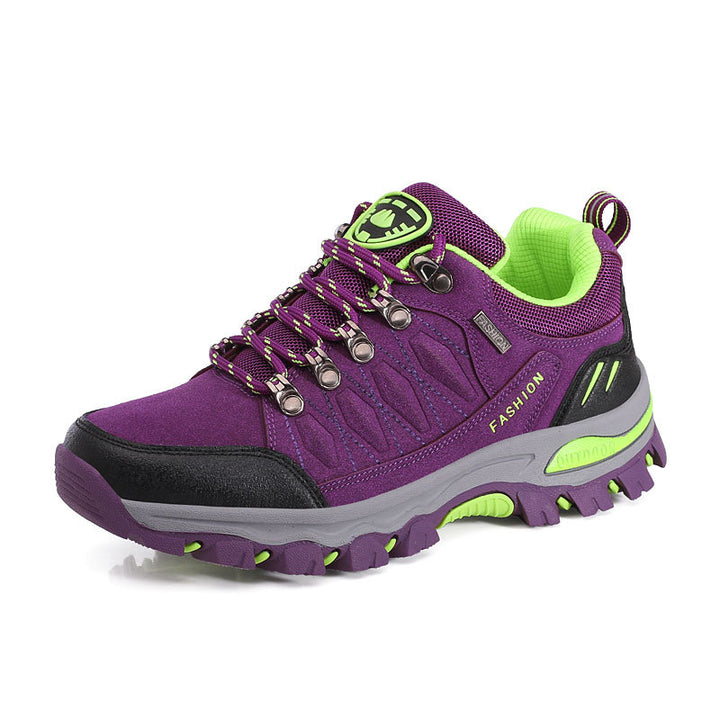 Damen nan atmungsaktiver Low-Cut-Trekkingschuh mit Metallösen, verstärkter Zehenkappe und griffiger Multiterrain-Sohle Echo Archiv