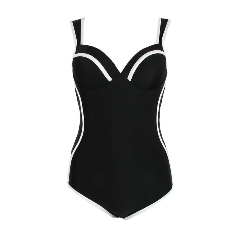 Damen Sportlicher Einteiler Badeanzug mit elegantem Detail Echo Archiv