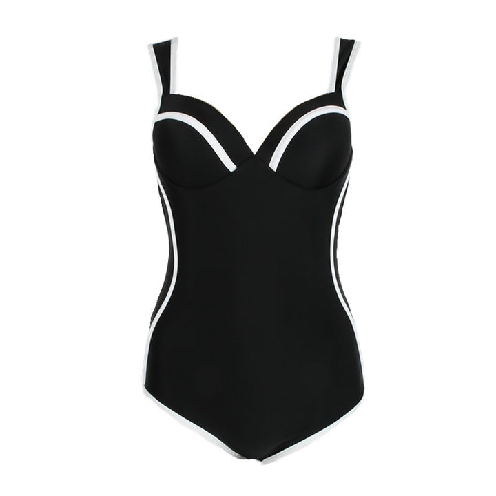 Damen Sportlicher Einteiler Badeanzug mit elegantem Detail Echo Archiv