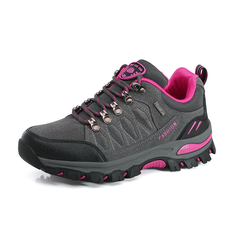 Damen nan atmungsaktiver Low-Cut-Trekkingschuh mit Metallösen, verstärkter Zehenkappe und griffiger Multiterrain-Sohle Echo Archiv