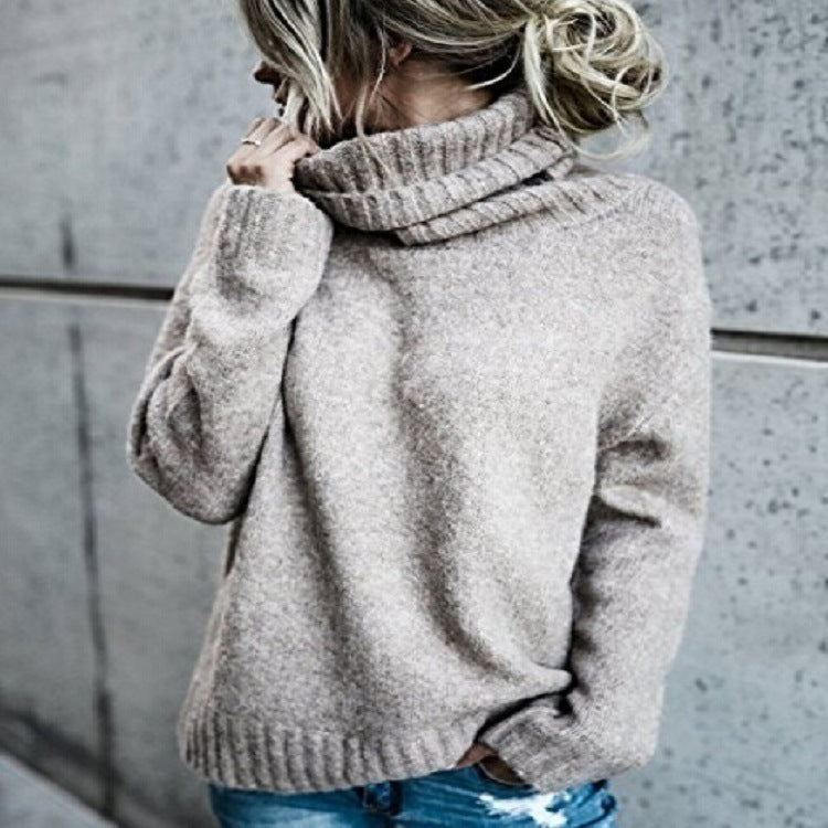 Damen Oversize-Kuschel-Rollkragenpullover aus Feinstrick Echo Archiv
