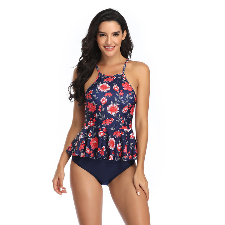 Damen Tankini-Set mit leicht ausgestelltem Oberteil und bequemen Höschen Echo Archiv