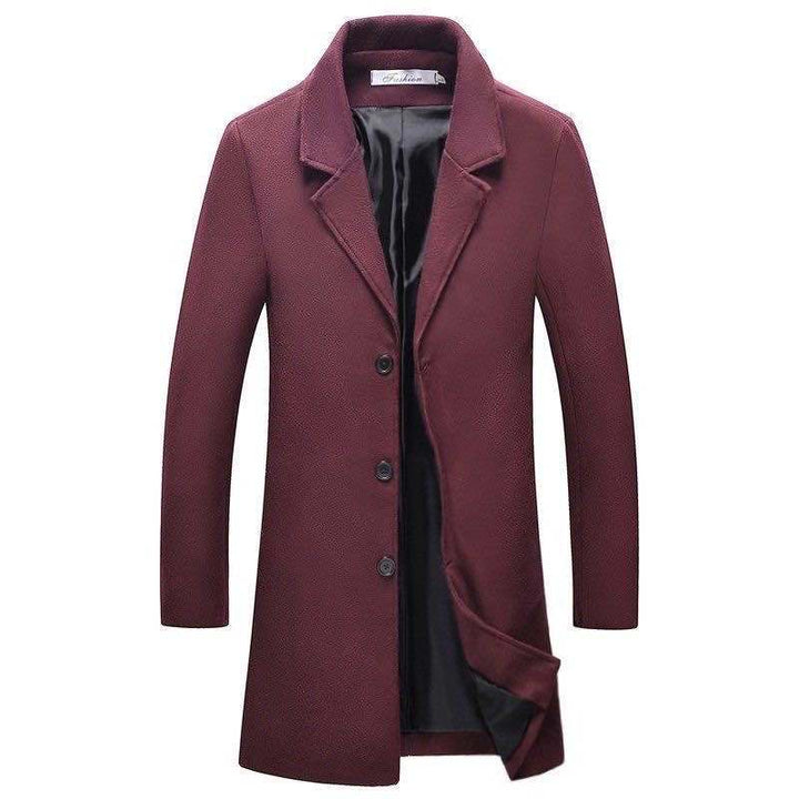 Herren nan schlanker Kurzmantel mit Stehkragen und eleganter Knopfleiste Echo Archiv