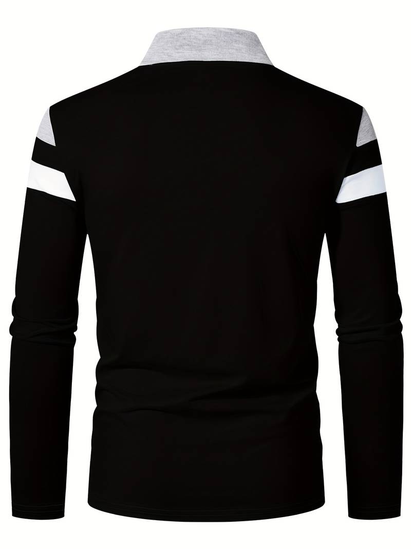 Echoarchiv – langärmliges poloshirt mit reißverschluss