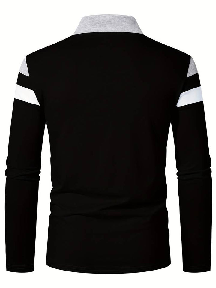 Echoarchiv – langärmliges poloshirt mit reißverschluss