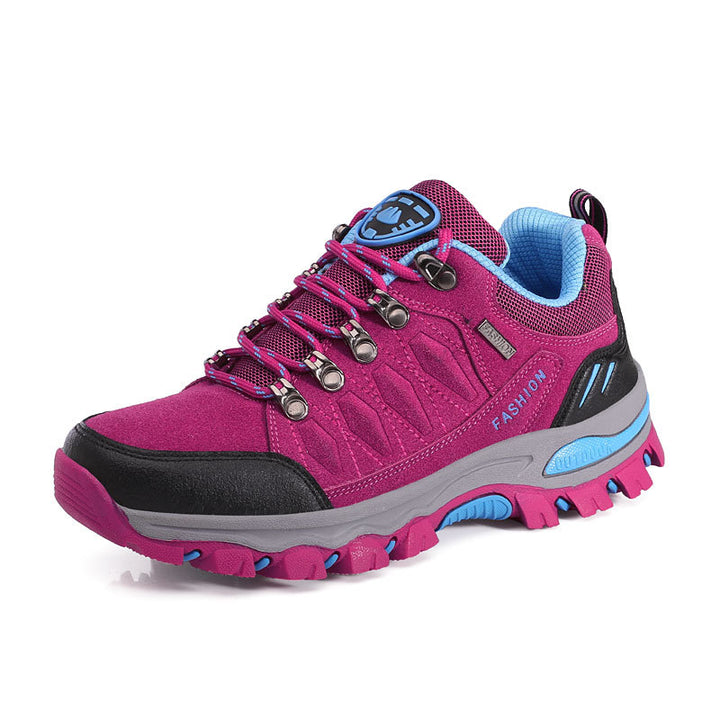 Damen nan atmungsaktiver Low-Cut-Trekkingschuh mit Metallösen, verstärkter Zehenkappe und griffiger Multiterrain-Sohle Echo Archiv