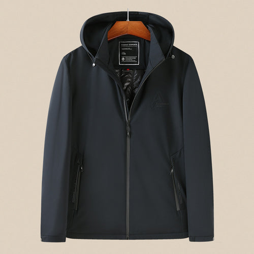 Herren Wasserdichte Softshelljacke mit Kapuze, winddicht und atmungsaktiv Echo Archiv