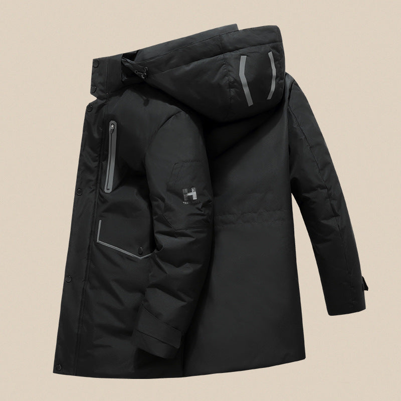 Herren Wasserdichter und isolierter Parka mit Kapuze Echo Archiv