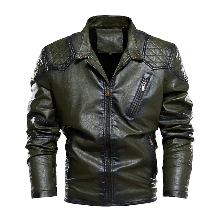 Herren Bikerjacke aus Kunstleder Echoarchiv