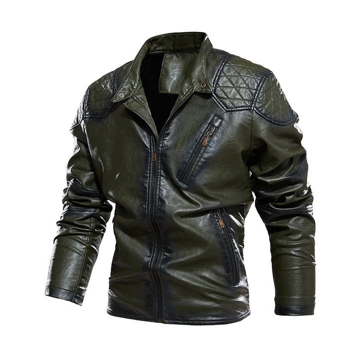 Herren Bikerjacke aus Kunstleder Echoarchiv