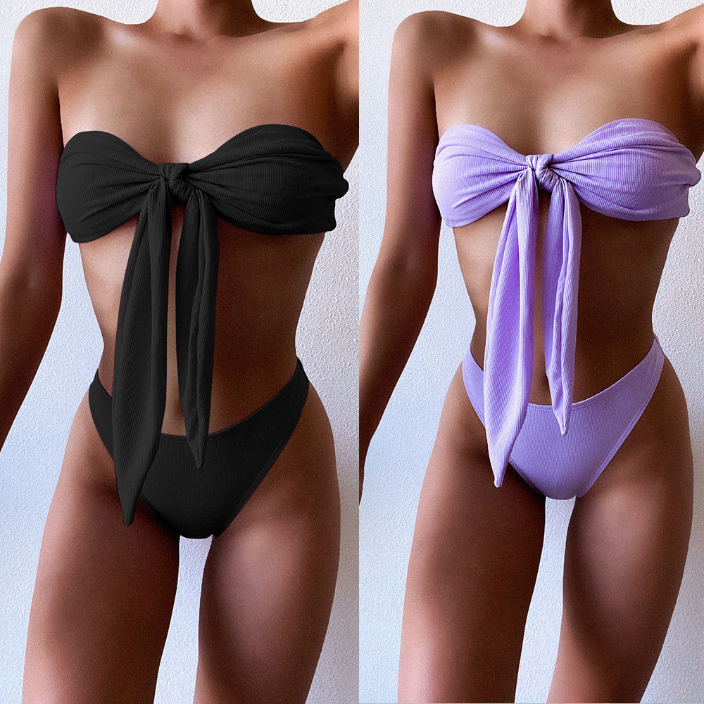 Damen Bandeau-Bikini mit Schleifen-Detail Echo Archiv