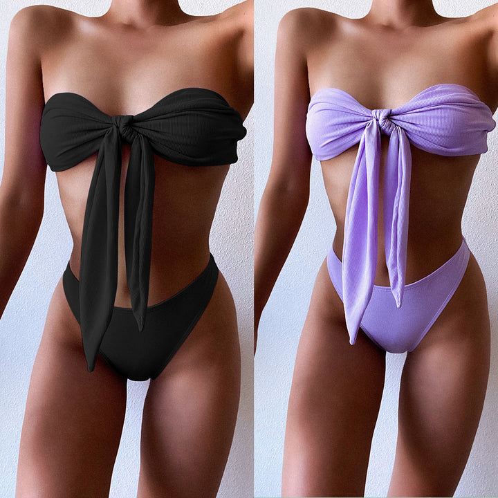 Damen Bandeau-Bikini mit Schleifen-Detail Echo Archiv