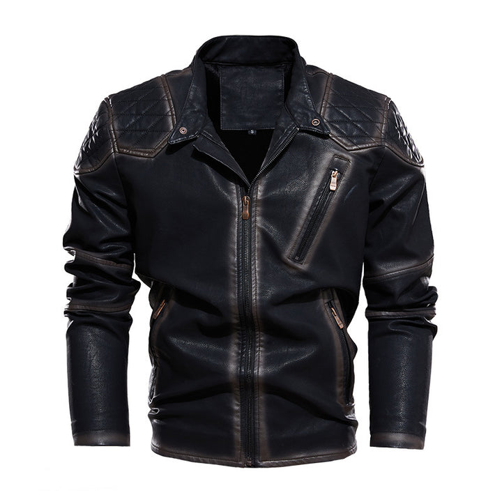 Herren Bikerjacke aus Kunstleder Echoarchiv