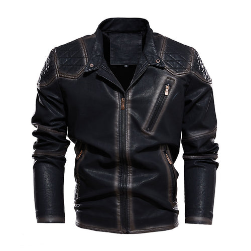Herren Bikerjacke aus Kunstleder Echoarchiv