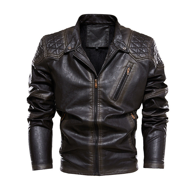 Herren Bikerjacke aus Kunstleder Echoarchiv