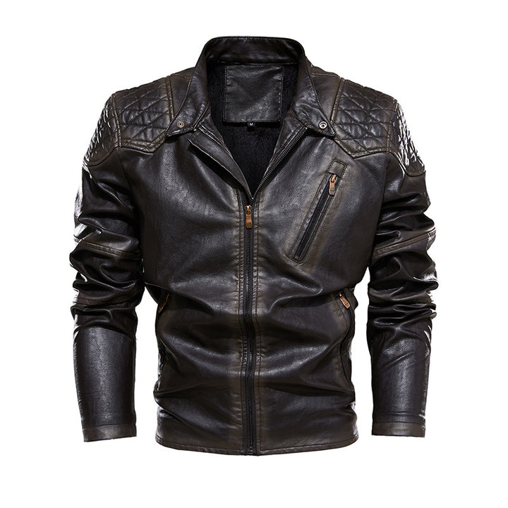 Herren Bikerjacke aus Kunstleder Echoarchiv