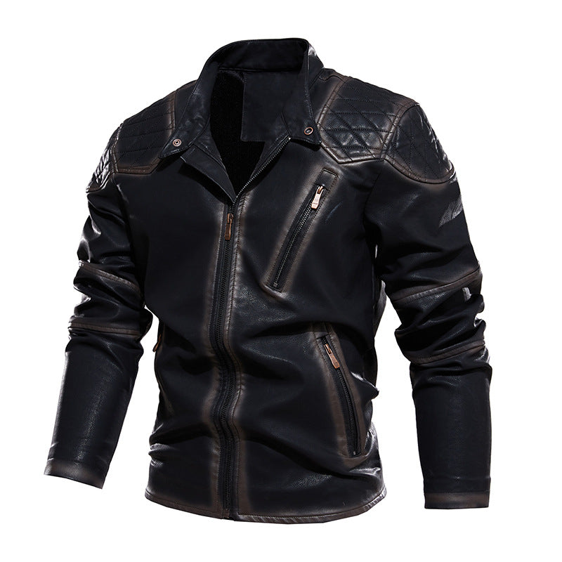 Herren Bikerjacke aus Kunstleder Echoarchiv