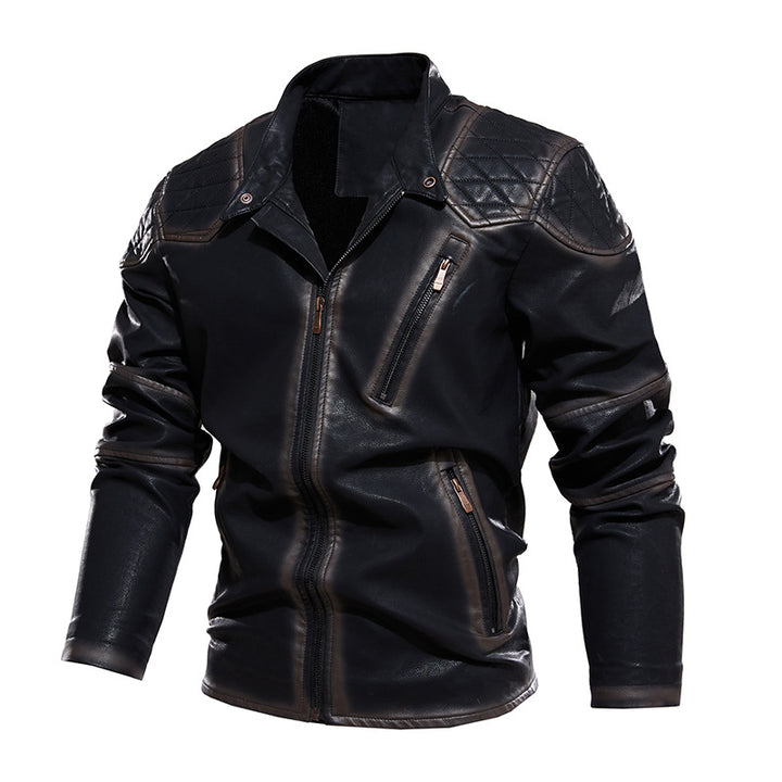 Herren Bikerjacke aus Kunstleder Echoarchiv