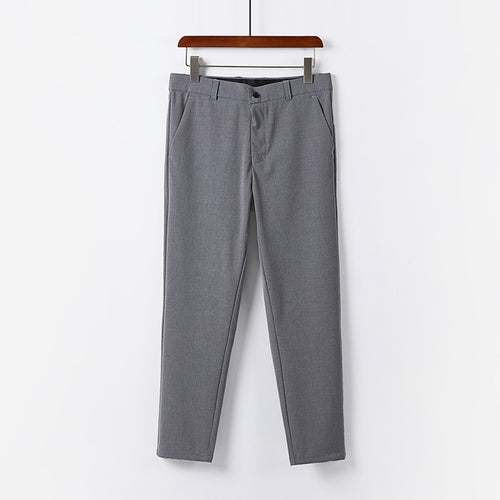 Herren Schmale Chino-Hose aus Stretch-Baumwollmix mit schmalem Bein und Bundfalten Echoarchiv