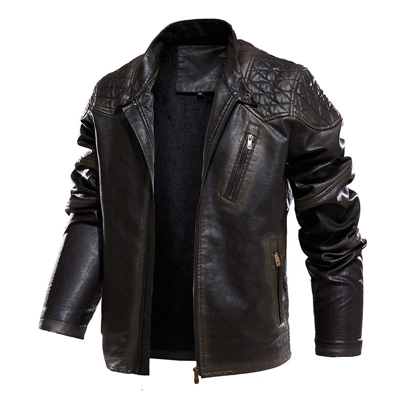 Herren Bikerjacke aus Kunstleder Echoarchiv