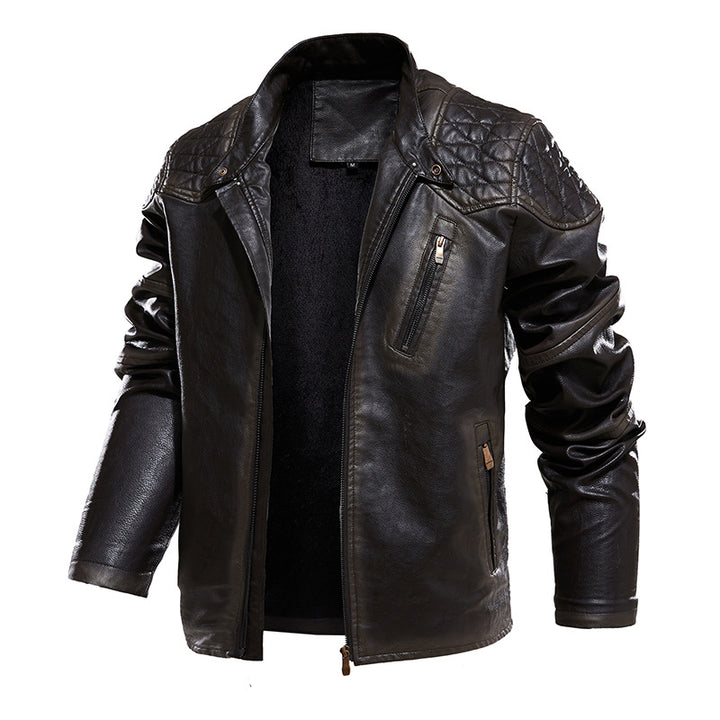 Herren Bikerjacke aus Kunstleder Echoarchiv