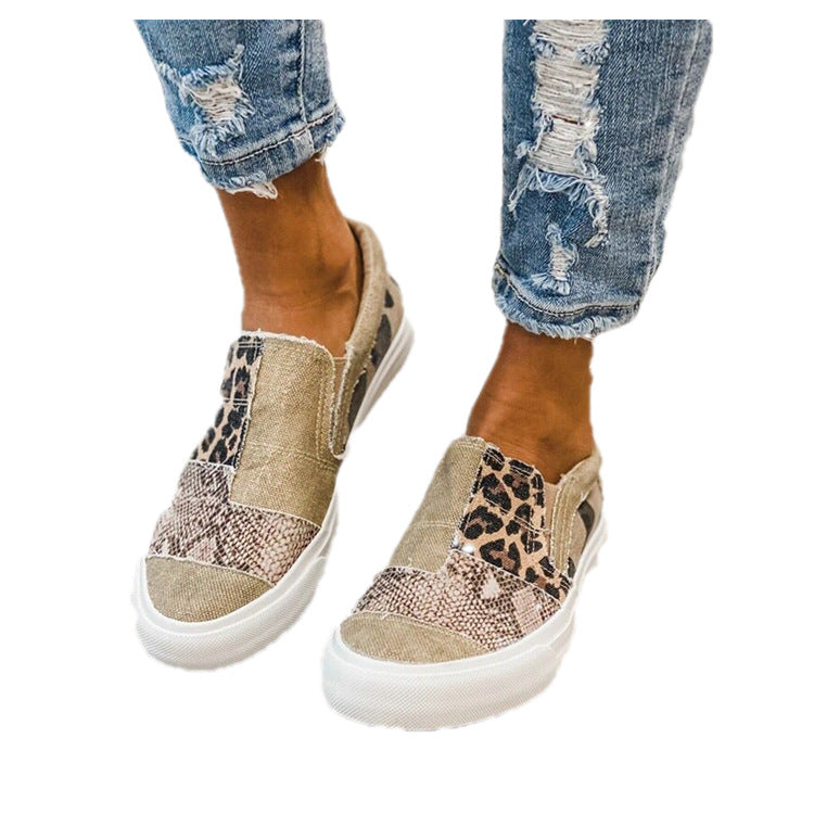 Damen modische Slip-On Sneakers mit unterschiedlichen Tiermustern Echo Archiv