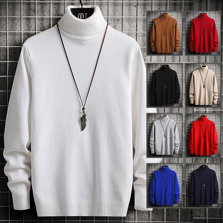 Herren Rollkragenpullover aus hochwertiger Strickware mit lässiger Passform Echoarchiv