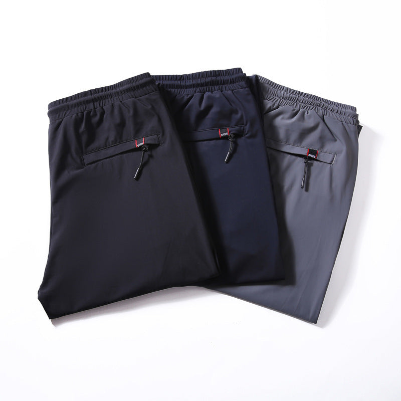 Herren Leichte Jersey-Freizeithose mit elastischem Bund, Tunnelzug und Seitentaschen Echo Archiv